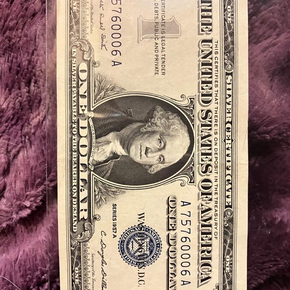 1957 silver certificate